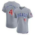 Chicago Cubs #4 Pete Crow-Armstrong Player Gray Road Limited Elite Home Stitched Baseball Jersey