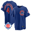Chicago Cubs #4 Pete Crow-Armstrong Player Royal 150th Anniversary Home Game Stitched Baseball Jersey