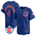 Chicago Cubs #4 Pete Crow-Armstrong Player Royal 150th Anniversary Limited Home Stitched Baseball Jersey