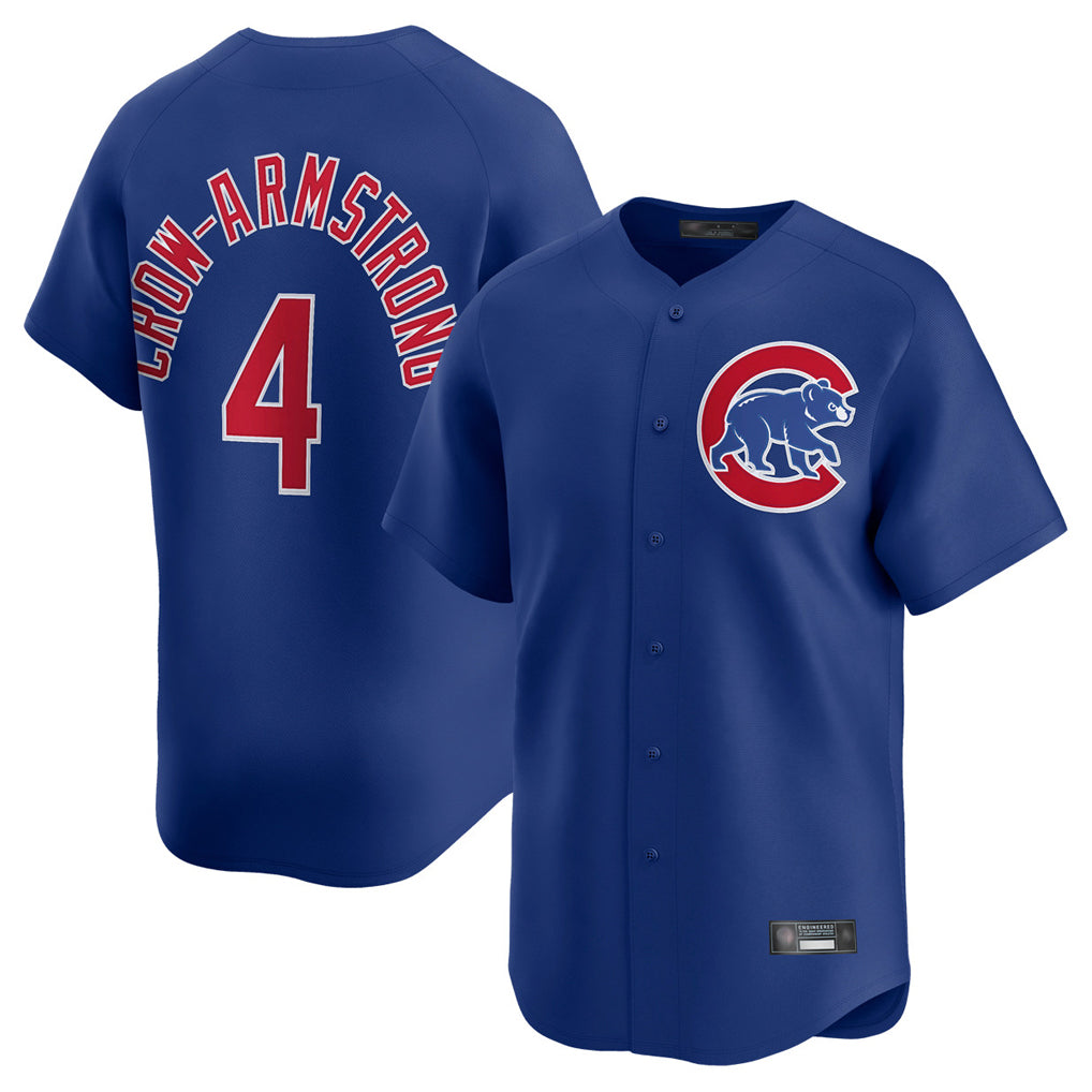 Chicago Cubs #4 Pete Crow-Armstrong Player Royal Limited Home Stitched Baseball Jersey
