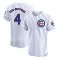 Chicago Cubs #4 Pete Crow-Armstrong Player White Limited Elite Home Game Stitched Baseball Jersey