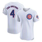 Chicago Cubs #4 Pete Crow-Armstrong Player White Limited Elite Home Game Stitched Baseball Jersey