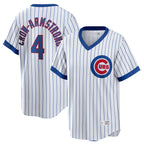 Chicago Cubs #4 Pete Crow-Armstrong Player White T-shirt Cooperstown Collection Limited Stitched Baseball Jersey