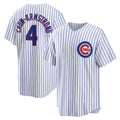 Chicago Cubs #4 Pete Crow-Armstrong White Home Replica Baseball Jersey
