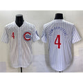 Chicago Cubs #4 Pete Crow-Armstrong White Pinstripe 2nd Alternate Limited Stitched Baseball Jersey