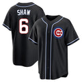Chicago Cubs #6 Matt Shaw Player Black Fashion Out Game Stitched Baseball Jersey