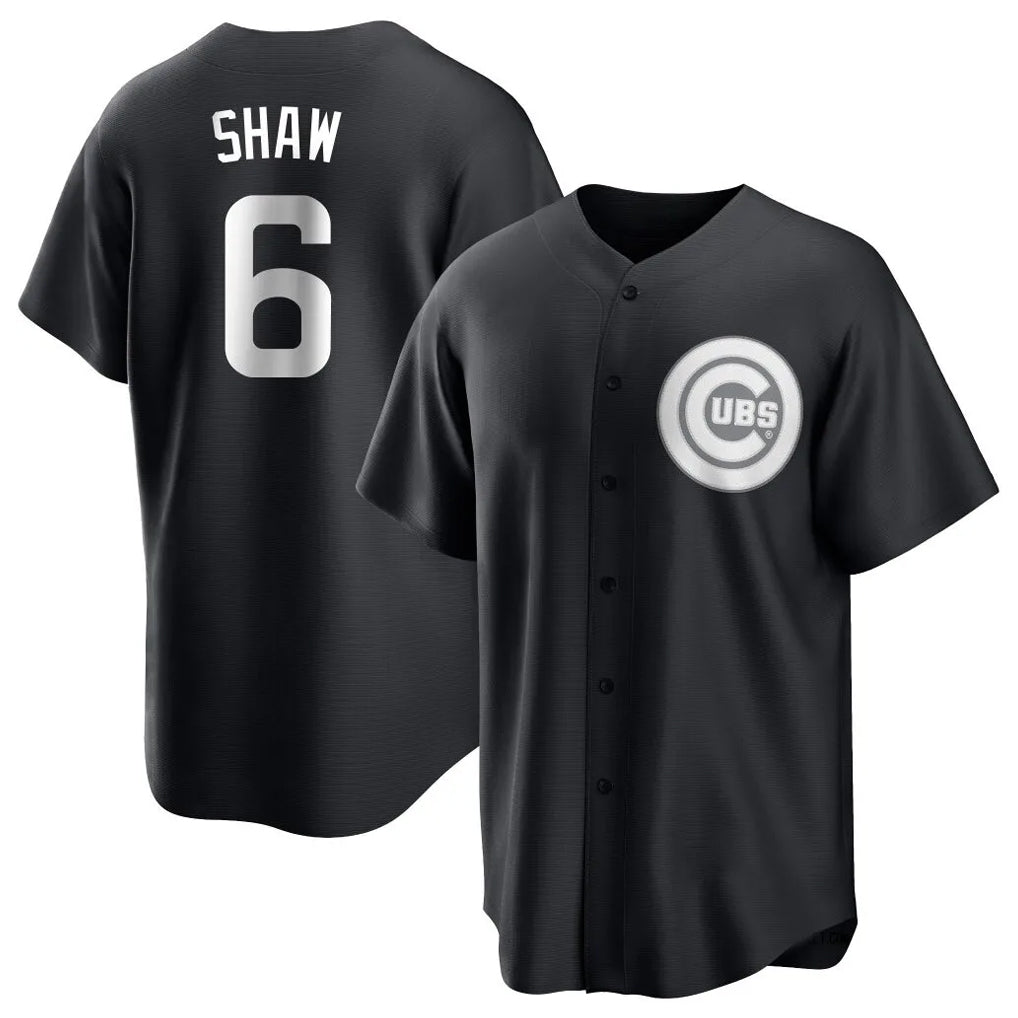 Chicago Cubs #6 Matt Shaw Player Black Game Stitched Baseball Jersey