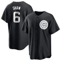 Chicago Cubs #6 Matt Shaw Player Black Game Stitched Baseball Jersey