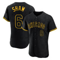 Chicago Cubs #6 Matt Shaw Player Black Snake Skin City Limited Elite Home Game Stitched Baseball Jersey