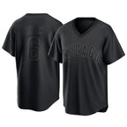 Chicago Cubs #6 Matt Shaw Player Black T-shirt Home Game Stitched Baseball Jersey