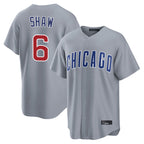 Chicago Cubs #6 Matt Shaw Player Gray Home Game Stitched Baseball Jersey