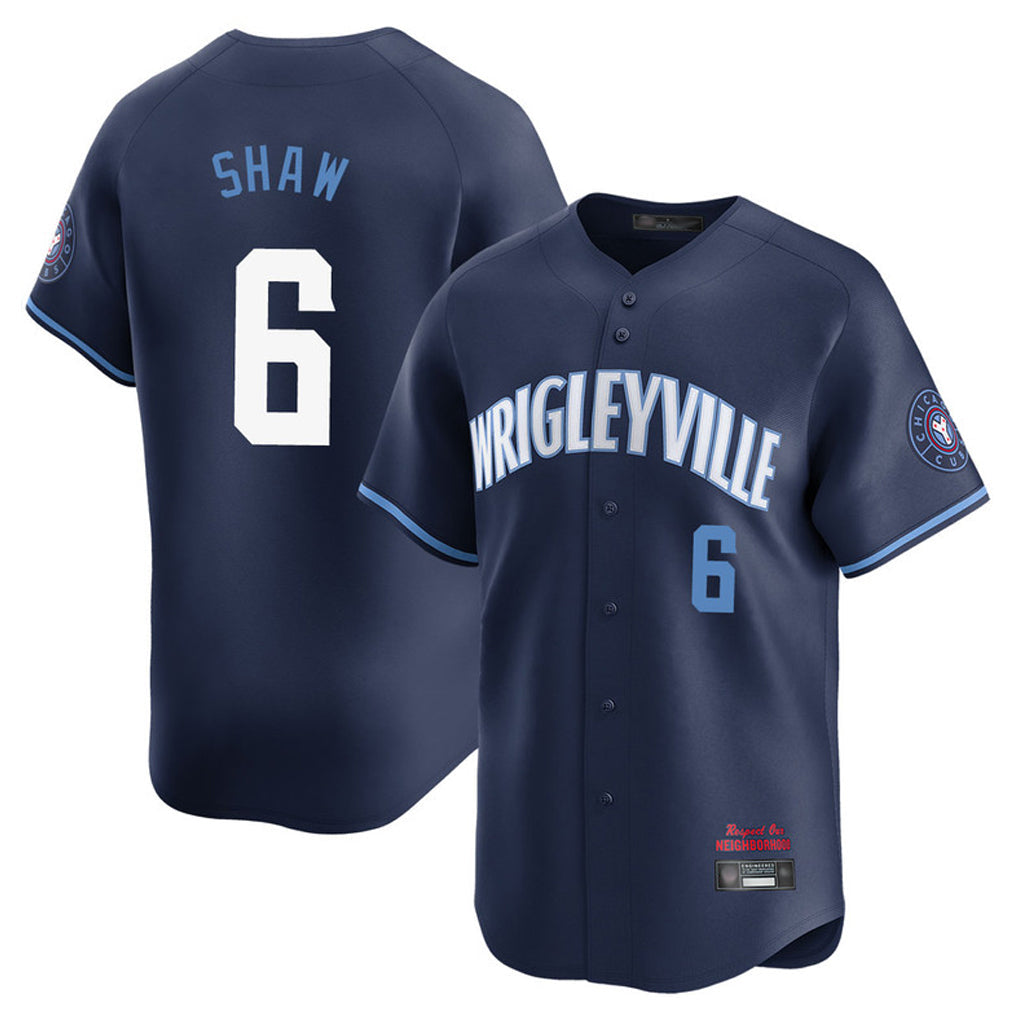 Chicago Cubs #6 Matt Shaw Player Navy City Connect Limited Home Stitched Baseball Jersey