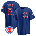 Chicago Cubs #6 Matt Shaw Player Royal 150th Anniversary Home Game Stitched Baseball Jersey