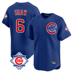 Chicago Cubs #6 Matt Shaw Player Royal 150th Anniversary Limited Home Stitched Baseball Jersey