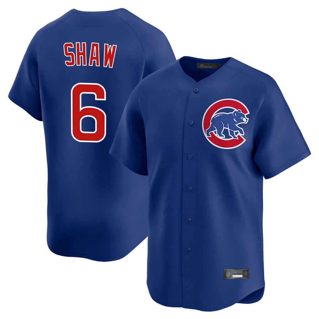 Chicago Cubs #6 Matt Shaw Player Royal Limited Home Stitched Baseball Jersey