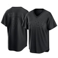 Chicago Cubs #7 Dansby Swanson Player Black T-shirt Home Game Stitched Baseball Jersey