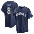 Chicago Cubs #8 Ian Happ City Connect Replica Player Navy Baseball Jersey