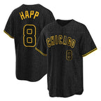 Chicago Cubs #8 Ian Happ Player Black Snake Skin City Game Stitched Baseball Jersey