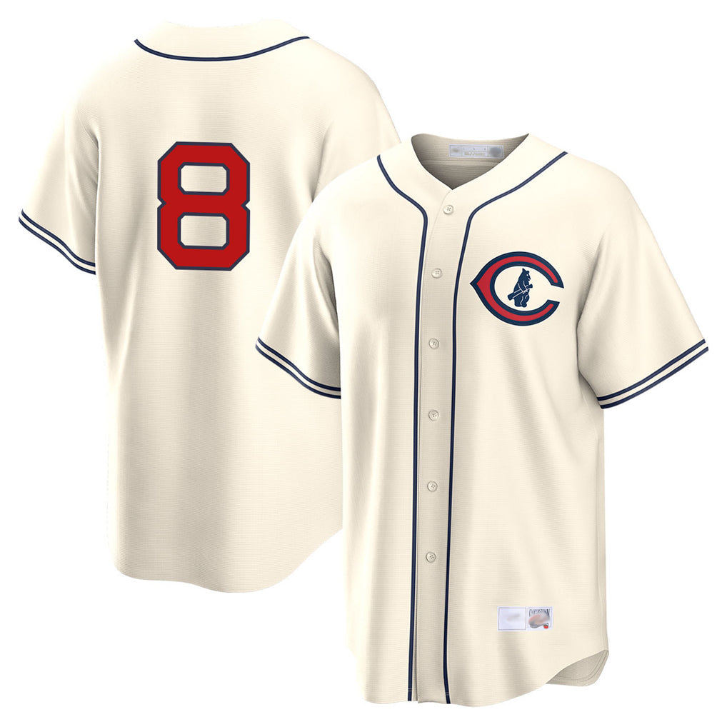 Chicago Cubs #8 Ian Happ Player Cream Field of Dreams Home Game Stitched Baseball Jersey