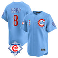 Chicago Cubs #8 Ian Happ Player Light Blue 150th Anniversary Limited Home Stitched Baseball Jersey