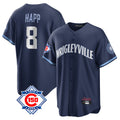 Chicago Cubs #8 Ian Happ Player Navy 150th Anniversary City Connect Home Game Stitched Baseball Jersey