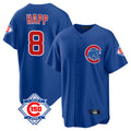 Chicago Cubs #8 Ian Happ Player Royal 150th Anniversary Home Game Stitched Baseball Jersey