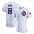 Chicago Cubs #8 Ian Happ Player White Limited Elite Home Game Stitched Baseball Jersey