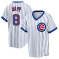 Chicago Cubs #8 Ian Happ Player White T-shirt Cooperstown Collection Limited Stitched Baseball Jersey