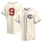 Chicago Cubs #9 Miguel Amaya Player Cream Field of Dreams Home Game Stitched Baseball Jersey