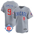 Chicago Cubs #9 Miguel Amaya Player Gray Road 150th Anniversary Limited Home Stitched Baseball Jersey