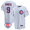 Chicago Cubs #9 Miguel Amaya Player White 150th Anniversary Home Game Stitched Baseball Jersey
