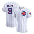 Chicago Cubs #9 Miguel Amaya Player White Limited Elite Home Game Stitched Baseball Jersey