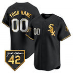 Chicago White Sox 2024 Jackie Robinson Patch Vapor Premier Limited Custom Jersey ¨C All Stitched-Black Baseball Jersey