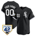 Chicago White Sox 2024 Jackie Robinson Patch Vapor Premier Limited Custom Jersey ¨C Black Baseball Jersey