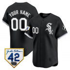 Chicago White Sox 2024 Jackie Robinson Patch Vapor Premier Limited Custom Jersey ¨C Black Baseball Jersey