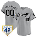 Chicago White Sox 2024 Jackie Robinson Patch Vapor Premier Limited Custom Jersey ¨C Gray Baseball Jersey