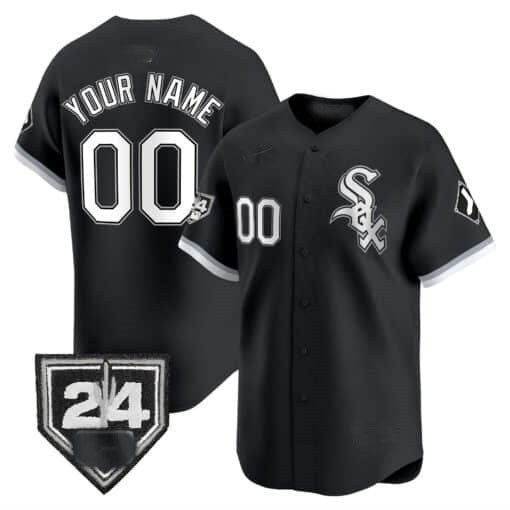 Chicago White Sox 2024 Spring Training Patch Vapor Premier Limited Custom Jersey ¨C Black Baseball Jersey