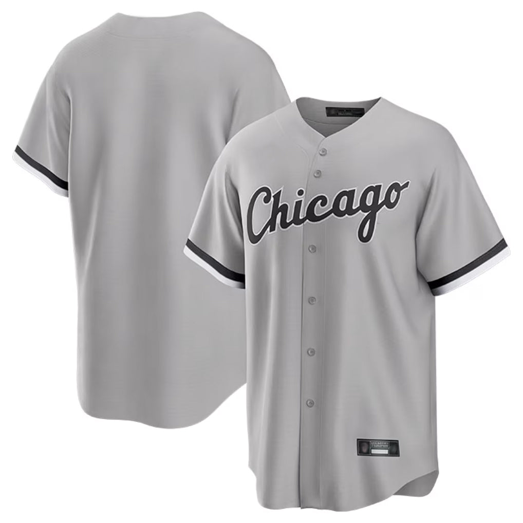 Chicago White Sox Blank Player Gray Home Game Stitched Baseball Jersey