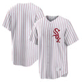 Chicago White Sox Blank Player Red Stripe White Home Game Stitched Baseball Jersey