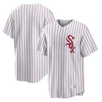 Chicago White Sox Blank Player Red Stripe White Home Game Stitched Baseball Jersey