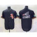 Chicago White Sox Team Big Logo Black Mexico Limited Stitched Baseball Jersey