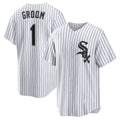 Chicago White Sox White #1 Groom Home Replica Baseball Jersey