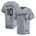 Chicago White Sox #10 Chase Meidroth Player Gray Road Limited Home Stitched Baseball Jersey
