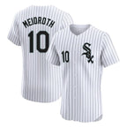 Chicago White Sox #10 Chase Meidroth Player White Stripe Limited Elite Home Stitched Baseball Jersey