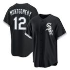Chicago White Sox #12 Colson Montgomery Black Cool Base Stitched Baseball Jersey
