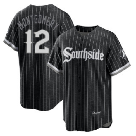 Chicago White Sox #12 Colson Montgomery City Connect Cool Base Stitched Baseball Jersey