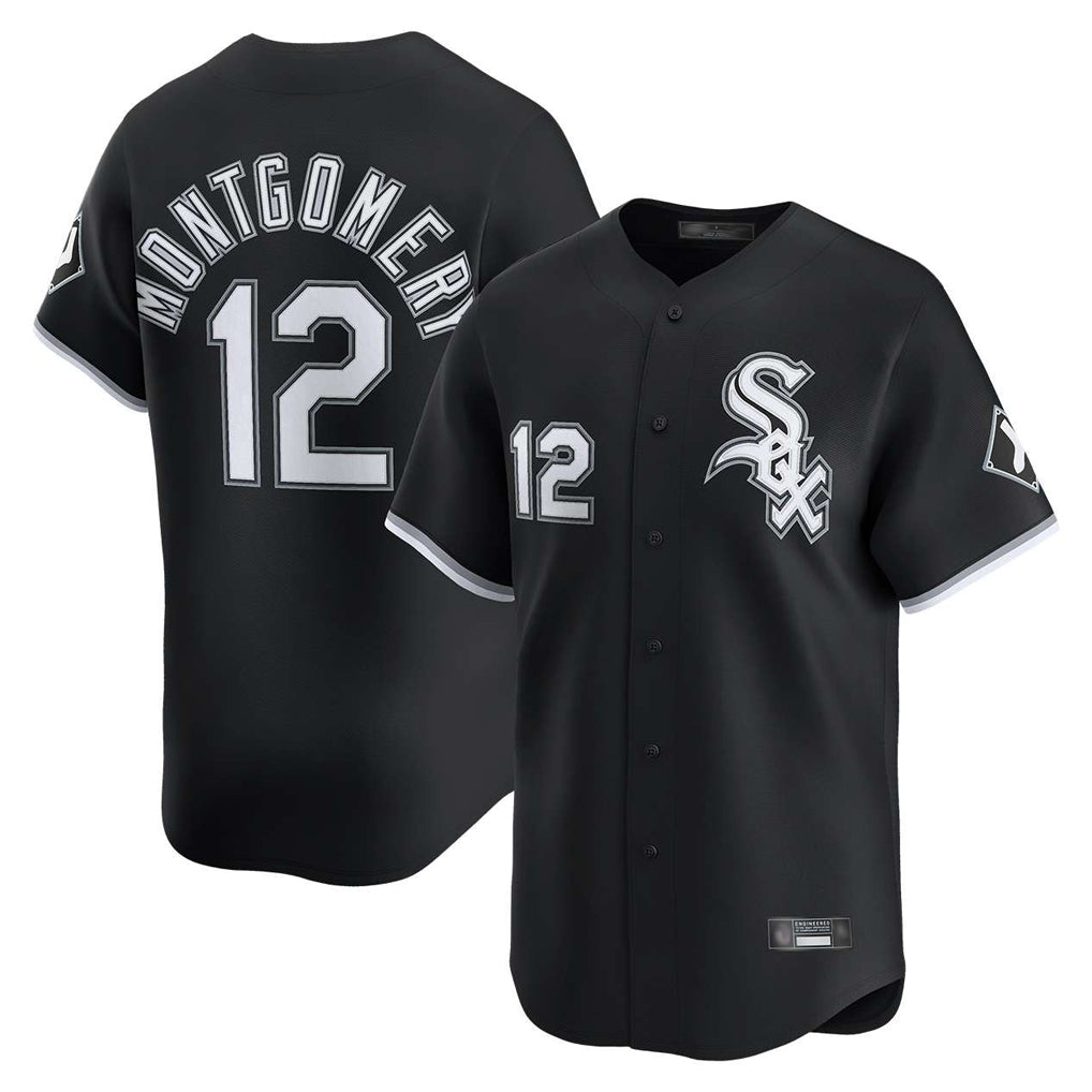 Chicago White Sox #12 Colson Montgomery Player Black Limited Home Stitched Baseball Jersey