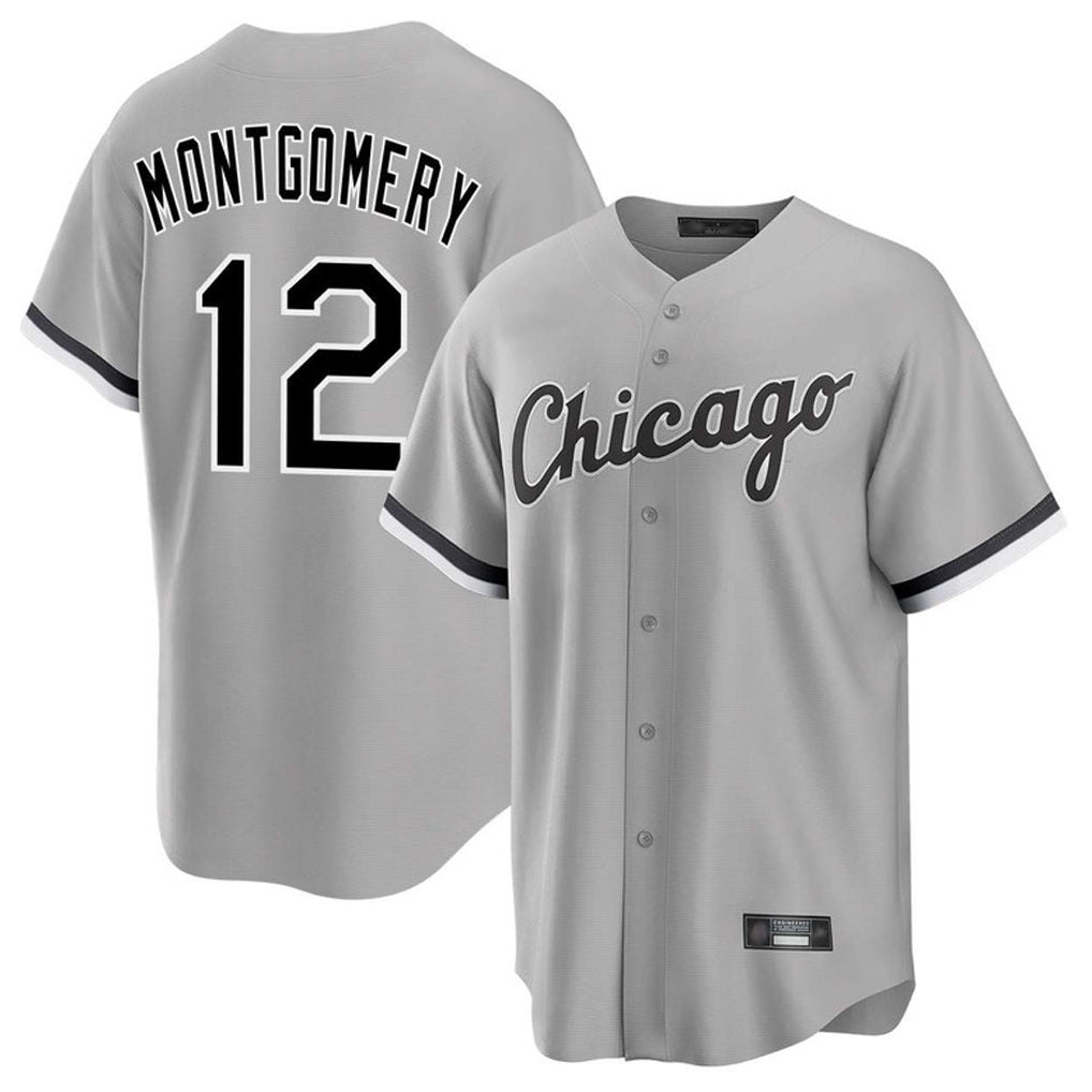 Chicago White Sox #12 Colson Montgomery Player Gray Home Game Stitched Baseball Jersey