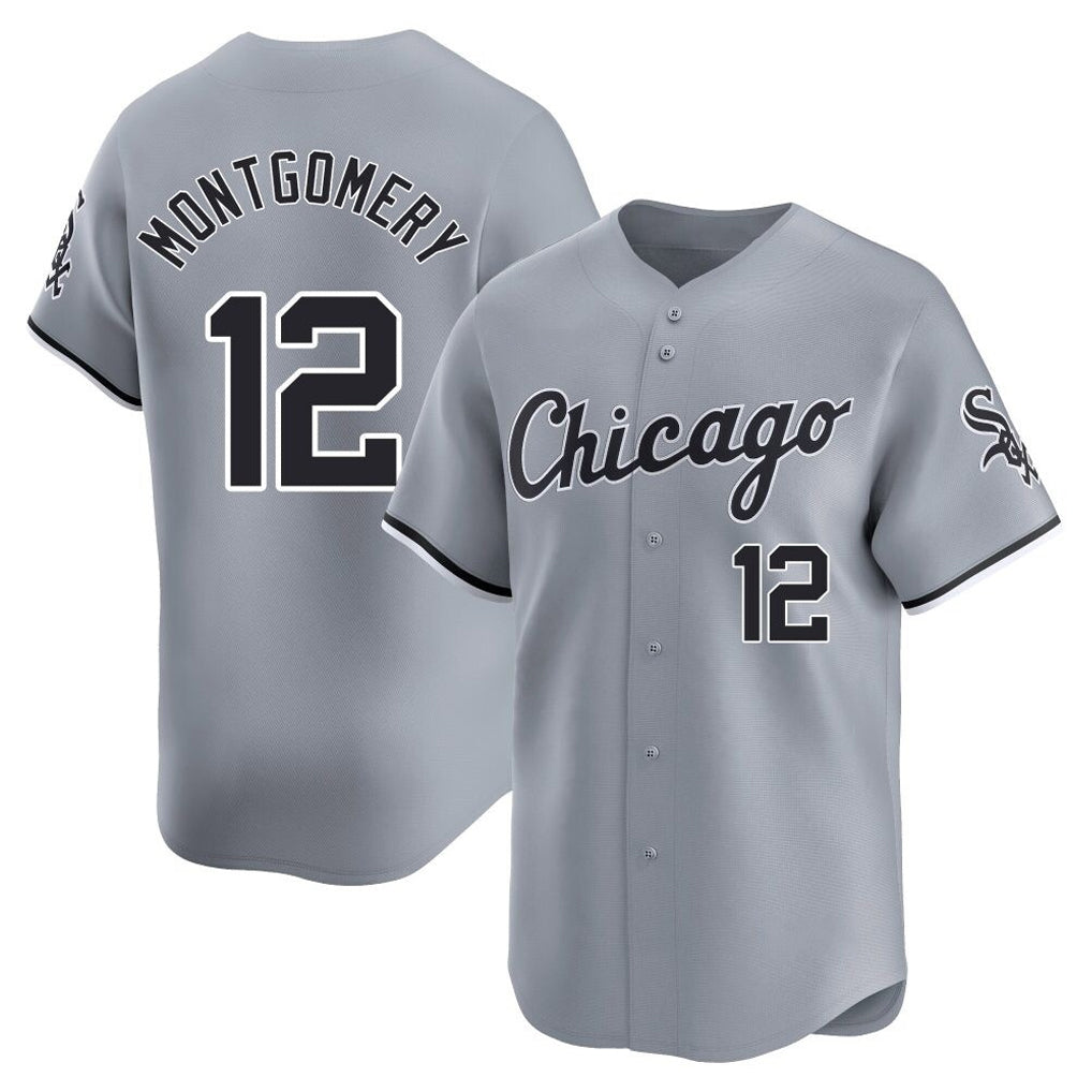 Chicago White Sox #12 Colson Montgomery Player Gray Road Limited Home Stitched Baseball Jersey