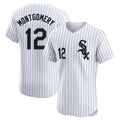 Chicago White Sox #12 Colson Montgomery Player White Stripe Limited Elite Home Stitched Baseball Jersey